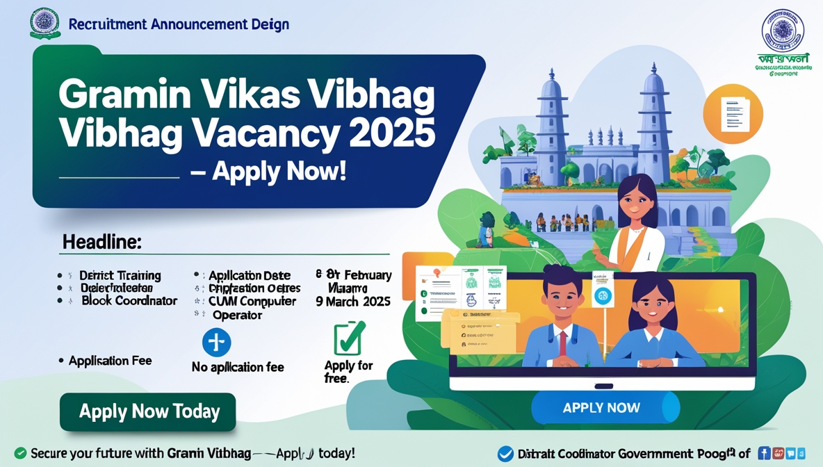 Gramin Vikas Vibhag Vacancy 2025